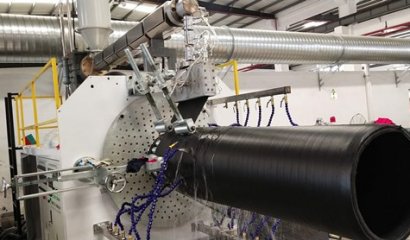 實壁纏繞頂管設備發往廣東三凌集團